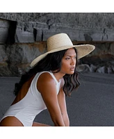 Rianna Palm Straw Hats Natural Beige