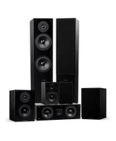Fluance Elite High Definition Surround Sound Home Theater 7.0 Channel Speaker System including 3-Way Floorstanding Towers, Center Channel, an