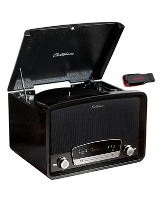 Electrohome Kingston 7-in-1 Vintage Vinyl Record Player Stereo System