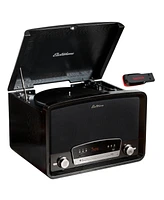 Electrohome Kingston 7-in-1 Vintage Vinyl Record Player Stereo System