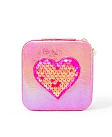 Zomi Gems Girls Sparking Sequin Heart Jewelry Box