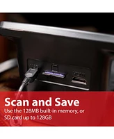 Magnasonic All-In-One 24MP Film Scanner with Large 5" Display & Hdmi, Long Tray 35mm Slide Film Holders, Converts 35mm/126/110/Super 8 Film & 135/126/