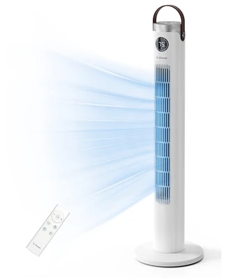 Ltmate Global Inc. Tower Fan with Remote, 46 Inch Oscillating Fan with 24-Hour Timer, Quiet Floor Fan with 3 Modes & 3 Speeds Settings, Sleep Light Of