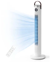 Ltmate Global Inc. Tower Fan with Remote, 46 Inch Oscillating Fan with 24-Hour Timer, Quiet Floor Fan with 3 Modes & 3 Speeds Settings, Sleep Light Of