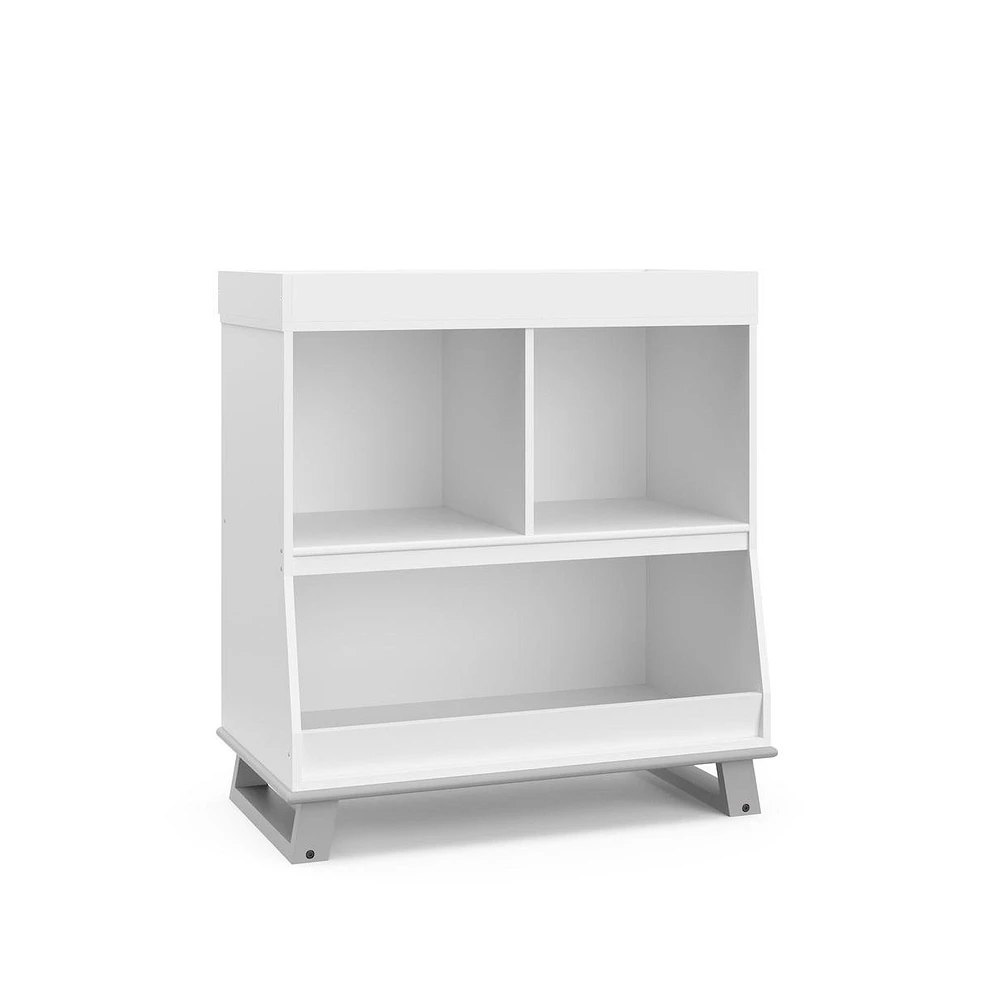 Storkcraft Modern Changing Table with Storage and Removable Topper