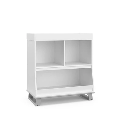 Storkcraft Modern Changing Table with Storage and Removable Topper