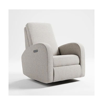 Storkcraft Santa Monica Power Recliner Swivel Glider (Dune Basketweave)