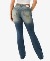 True Religion Women's Becca Bootcut Glitter Spray Jeans