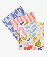 Supra Endura Poppy Garden Swedish Dish Cloth, Pack of 3
