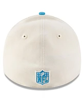 New Era Men's Cream/Blue Carolina Panthers 2025 Nfl Draft 39THIRTY Flex Hat