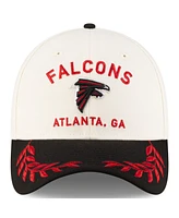 New Era Men's Cream/Black Atlanta Falcons 2025 Nfl Draft 39THIRTY Flex Hat