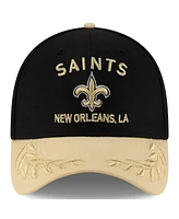 New Era Men's Black/Gold Orleans Saints 2025 Nfl Draft 39THIRTY Flex Hat
