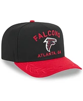 New Era Men's Black/ Atlanta Falcons 2025 Nfl Draft A-Frame 9FIFTY Snapback Hat