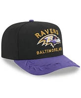 New Era Men's /Purple Baltimore Ravens 2025 Nfl Draft A-Frame 9FIFTY Snapback Hat