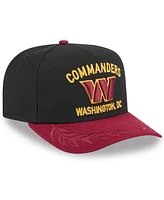New Era Men's Black/Navy Washington Commanders 2025 Nfl Draft A-Frame 9FIFTY Snapback Hat
