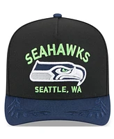 New Era Men's / College Navy Seattle Seahawks 2025 Nfl Draft A-Frame 9FIFTY Snapback Hat