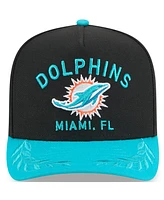 New Era Men's /Aqua Miami Dolphins 2025 Nfl Draft A-Frame 9FIFTY Snapback Hat