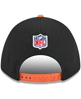 New Era Men's Black/Orange Denver Broncos 2025 Nfl Draft 9FORTY A-Frame M-Crown Adjustable Hat