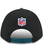 New Era Men's Black/Green Philadelphia Eagles 2025 Nfl Draft 9FORTY A-Frame M-Crown Adjustable Hat