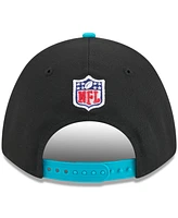 New Era Men's Black/Aqua Miami Dolphins 2025 Nfl Draft 9FORTY A-Frame M-Crown Adjustable Hat