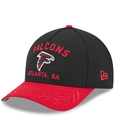 New Era Men's Black/Red Atlanta Falcons 2025 Nfl Draft 9FORTY A-Frame M-Crown Adjustable Hat