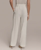 Donna Karan New York Women's Tie Waist Wide-Leg Pants