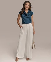 Donna Karan New York Women's Textured Wide-Leg Pants