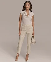 Donna Karan New York Women's Sequin Embellished Linen-Blend Pants