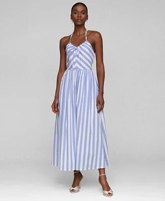 Avec Les Filles Women's Halter Maxi Dress