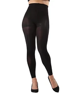 MeMoi Women's Completely Opaque 80 Denier Control Top Footless Tights Mo-343