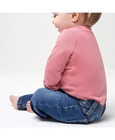Gerber Baby Boys Neutral Straight Fit Jeans With Elastic Back