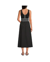Lands' End Women's Duet Vneck Sweater Dress