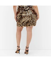 City Chic Plus Disco Skirt