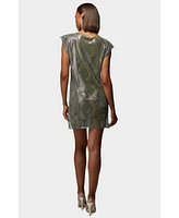 bebe Women's X Ciara Chainmail Mini Dress