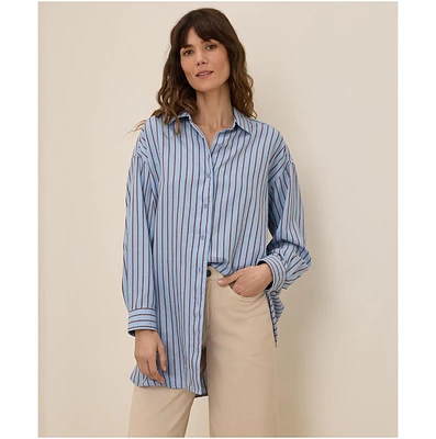 Pact Women's Cotton Sunset Lightweight Oversized Shirt
