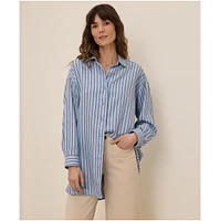Pact Women's Cotton Sunset Lightweight Oversized Shirt