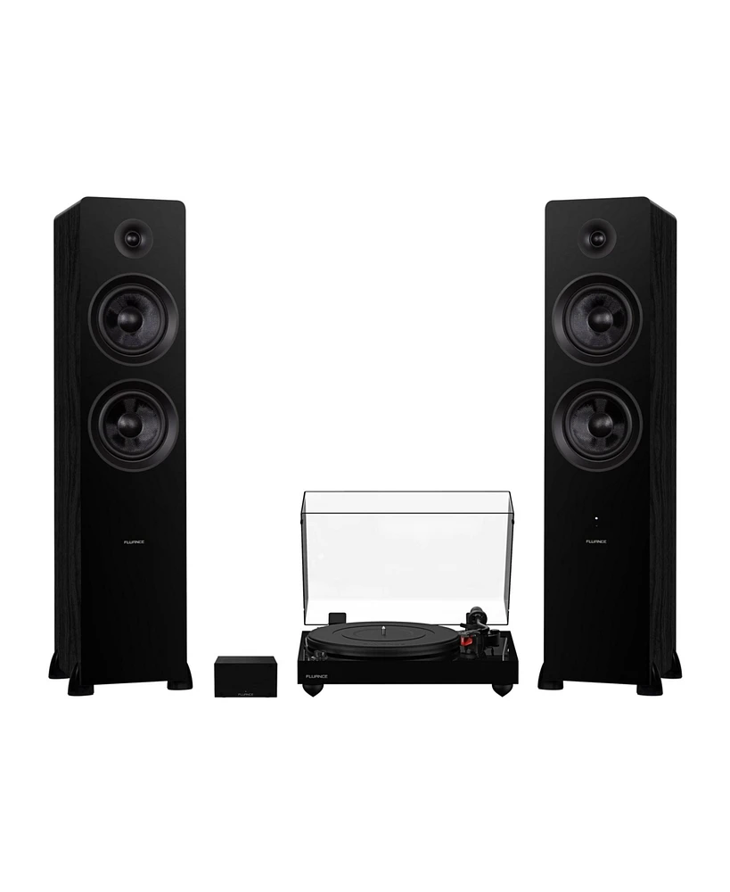 Fluance RT83 Reference High Fidelity Vinyl Turntable, PA10 Phono Preamp and Ai81 Powered Floorstanding Speakers, Ortofon 2M Red Cartridge, 150W Class