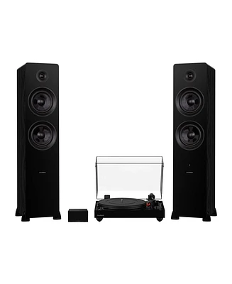 Fluance RT83 Reference High Fidelity Vinyl Turntable, PA10 Phono Preamp and Ai81 Powered Floorstanding Speakers, Ortofon 2M Red Cartridge, 150W Class