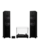 Fluance RT83 Reference High Fidelity Vinyl Turntable, PA10 Phono Preamp and Ai81 Powered Floorstanding Speakers, Ortofon 2M Red Cartridge, 150W Class