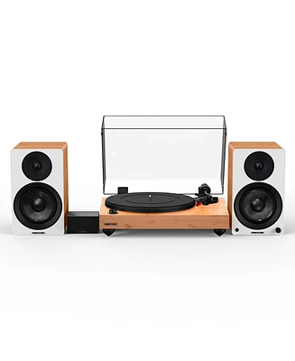 Fluance Reference RT83 High Fidelity Vinyl Turntable with PA10 Phono Preamp and Ai41 Powered 5" Bookshelf Speakers, Ortofon 2M Red Cartridge, 90W Clas