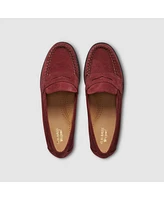 G.h.bass Womens Suede Willa Flat Strap Weejuns Loafer