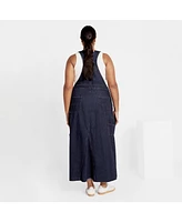 City Chic Plus Pinafore Maxi Dress