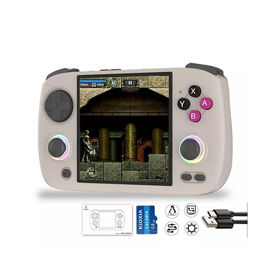 Rg Cubexx Retro Game Handheld 3.95" Ips Screen 128G Card Pre-Installed 5373 Games 3800mAh Supports 5G WiFi Bluetooth Online Fighting