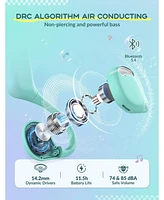 Kids Headphones Bone Conduction, Open Ear Safety, IPX4 Waterproof, 360° Bending, Kids Lightweight Headphones Wireless Bluetooth 5.4
