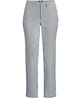 Lands' End Plus Mid Rise Classic Straight Leg Chino Ankle Pants