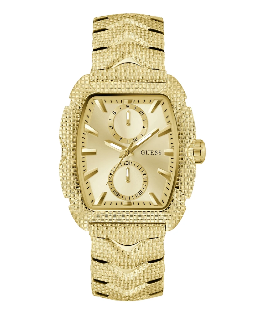 Guess Men's Multi-Function Gold-Tone Stainless Steel Watch, 40mm