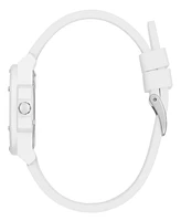Guess Women's Analog White Silicone Watch, 34mm