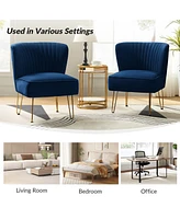 Wooden Upholstery Barto Side Chair with Tufted Back