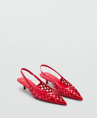 Mango Women's Die-Cut Kitten Shoes