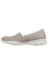 Skechers Women's Max Cushioning Seager - Stat Slip-On Wide Width Casual Sneakers from Finish Line